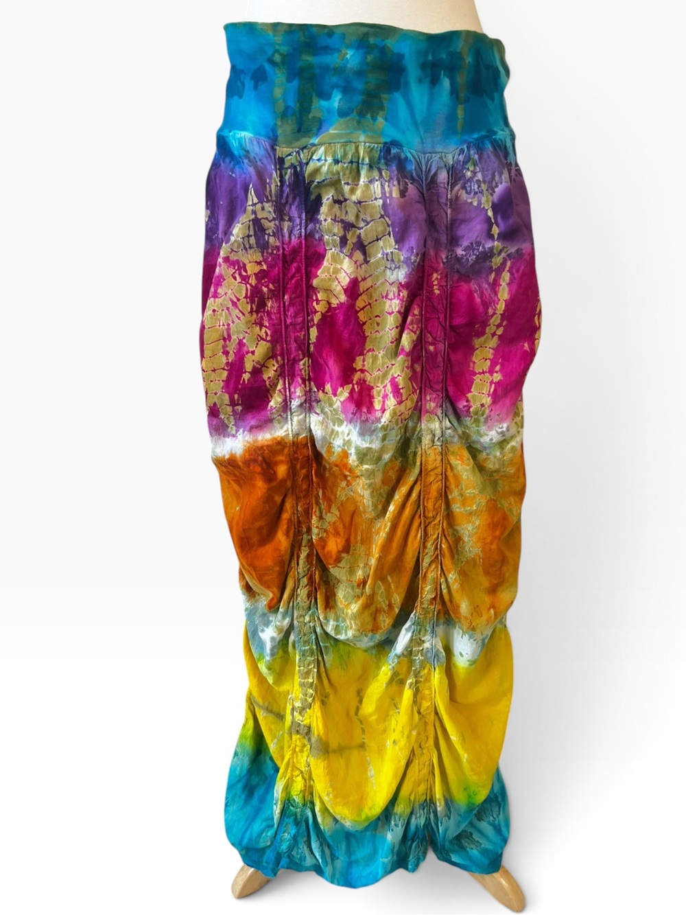 Cute Options Y2K ruched tie dye midi skirt